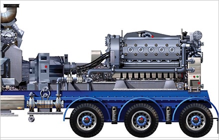 Schéma d’un camion de fracturation hydraulique d’entretien de puits