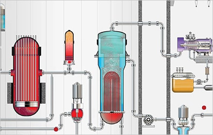 Schéma d’une centrale nucléaire