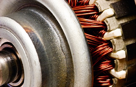 Electric motor  maintenance with copper wire