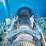 Gas turbine in machine